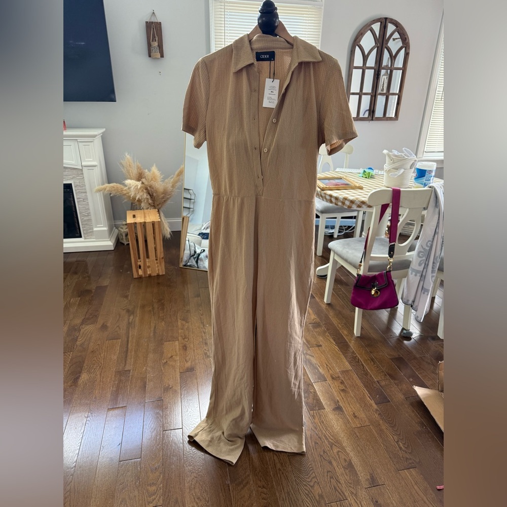 Cider Tan Jumpsuit